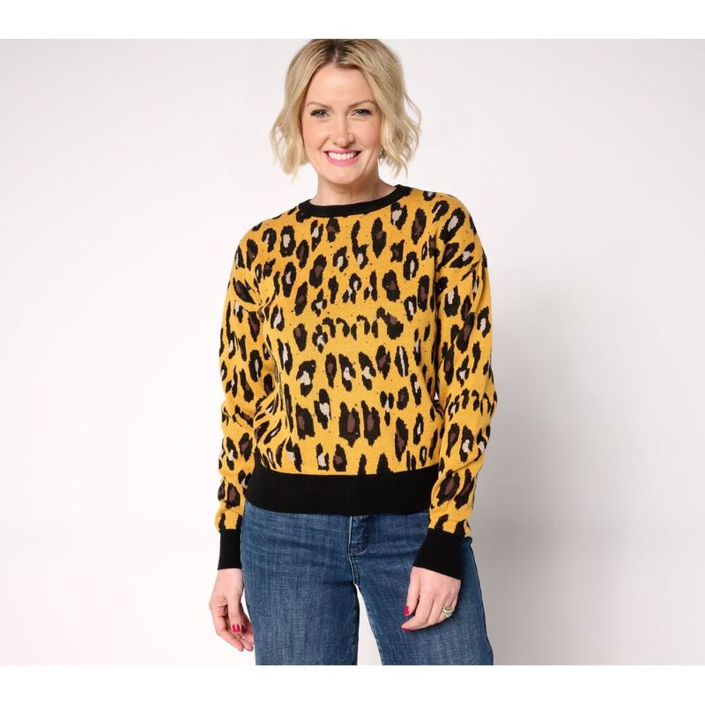 SUNNYLiFE Women's Top Sweater Sz 2XS (XXS) Embellished Multi-colored